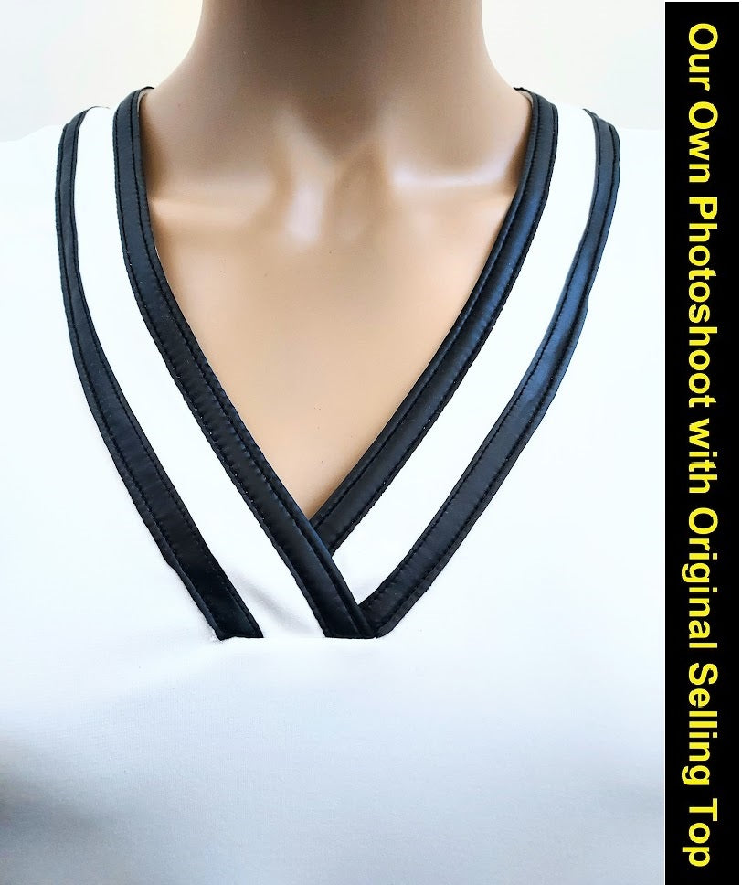 Calvin Klein V-Neck Top, Size M