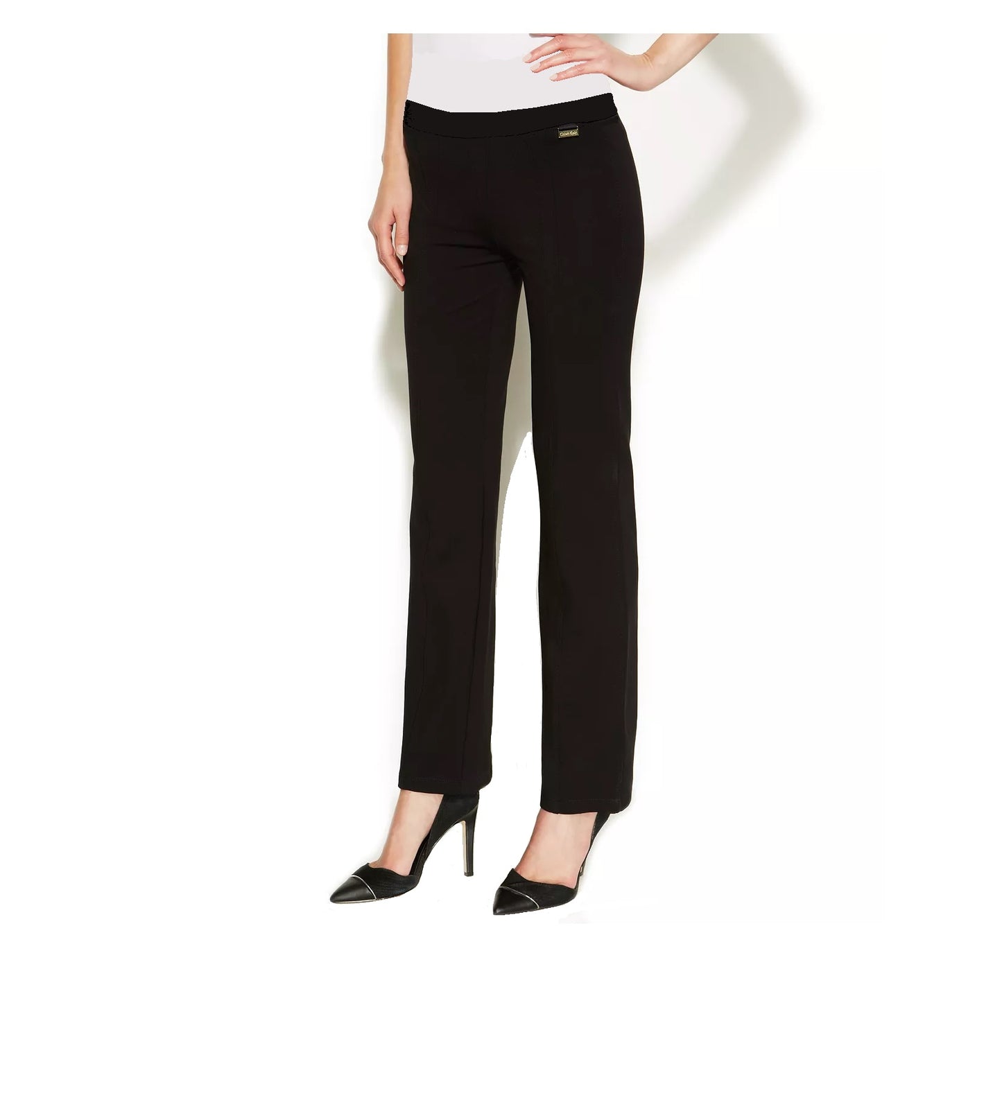 Calvin Klein Straight-Leg Compression Pants, XS, Tall