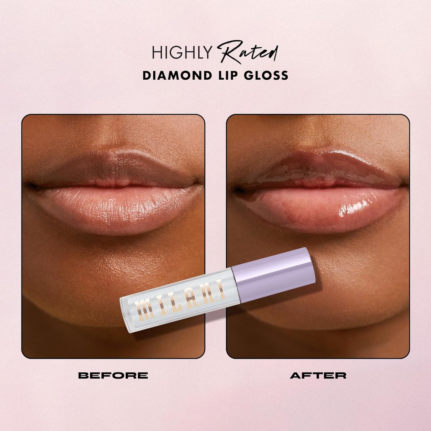 Milani Highly Rated Diamond Lip Gloss, Clear