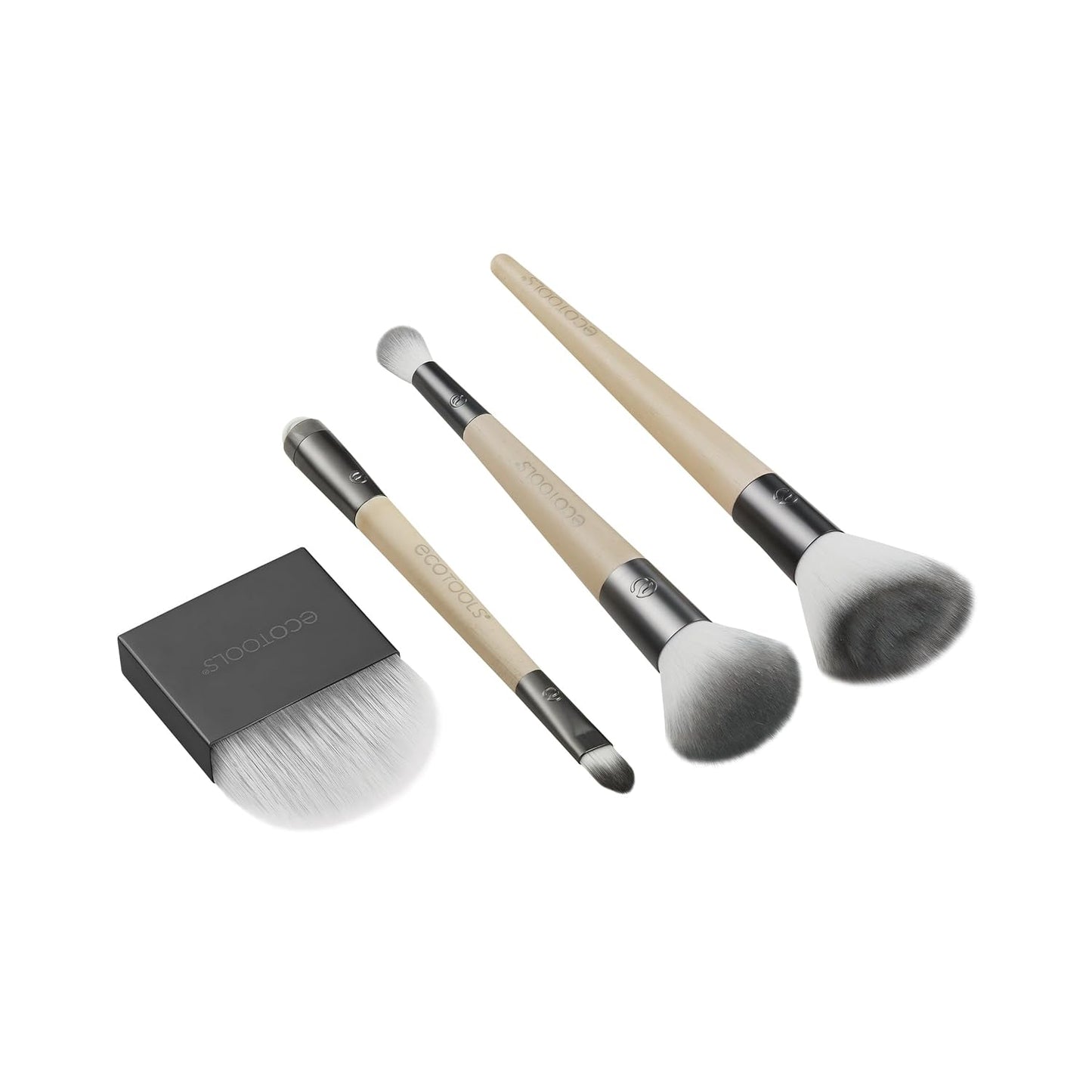Eco Tools Love Your Skin Makeup Brush Kit, 4 Brushes with 6 Brush Heads