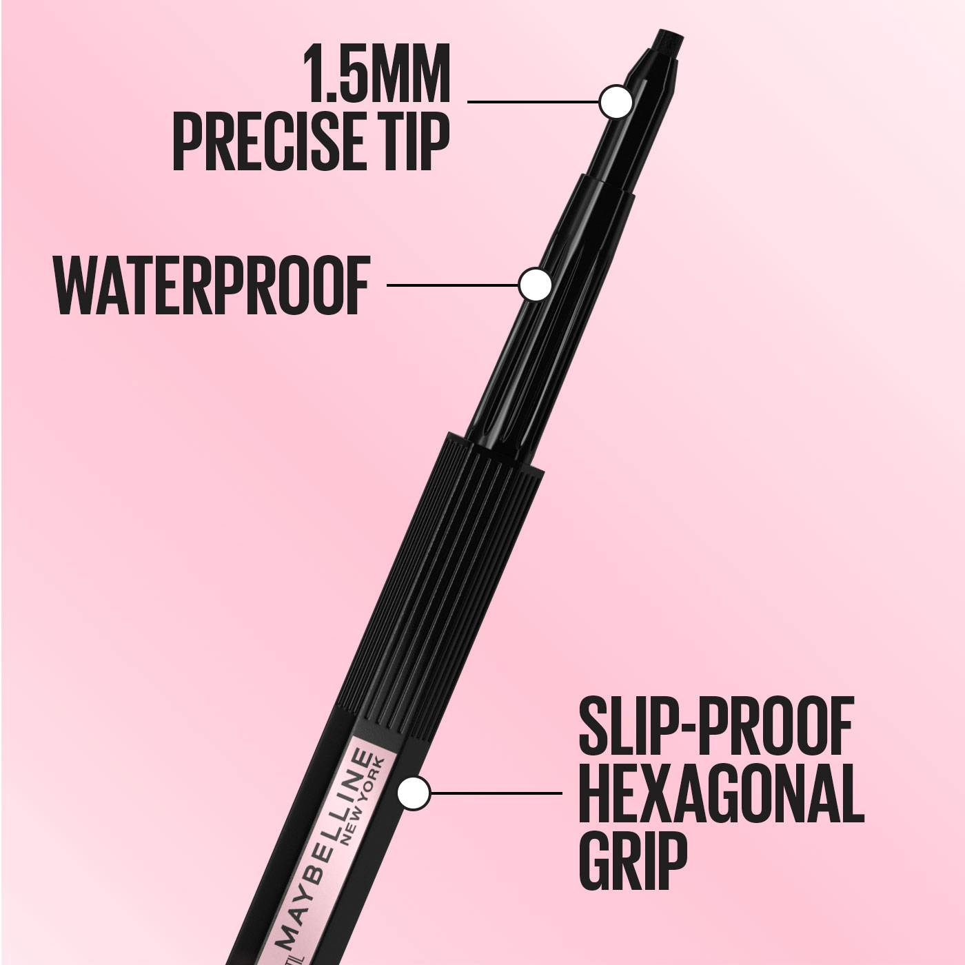 Maybelline Eye studio Hyper Easy No Slip Pencil Eyeliner,