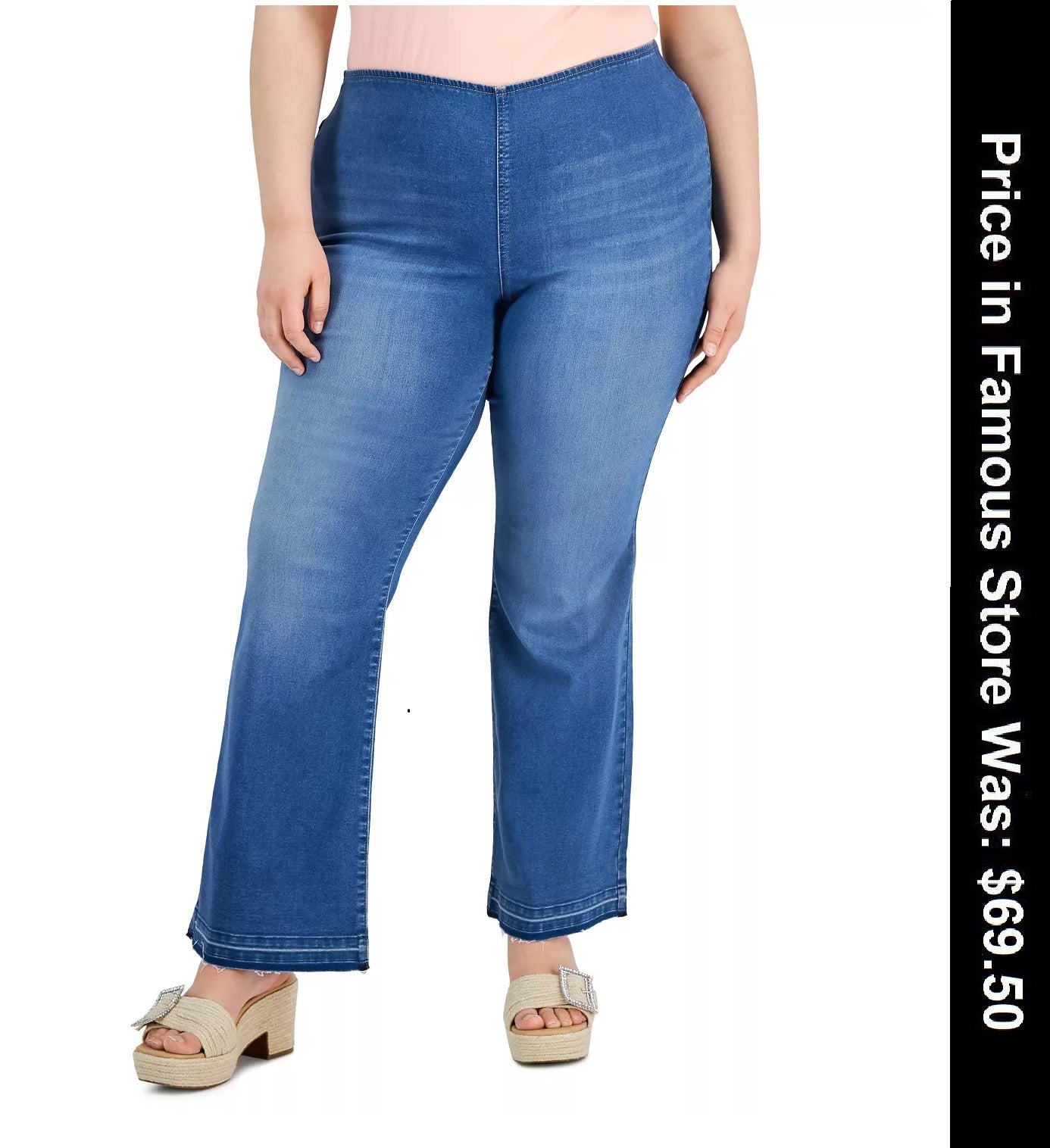 I.N.C Plus Size Pull-On Flare-Leg Jeans, 24W,Tall