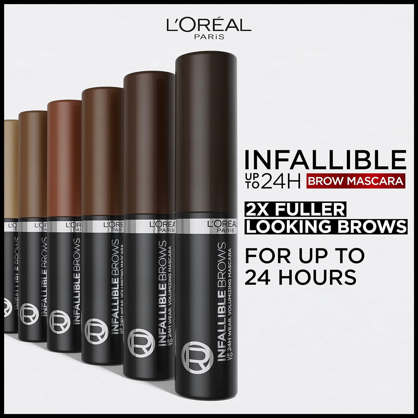 Infallible Volumizing 24H Wear Brow Mascara, Light Brunette