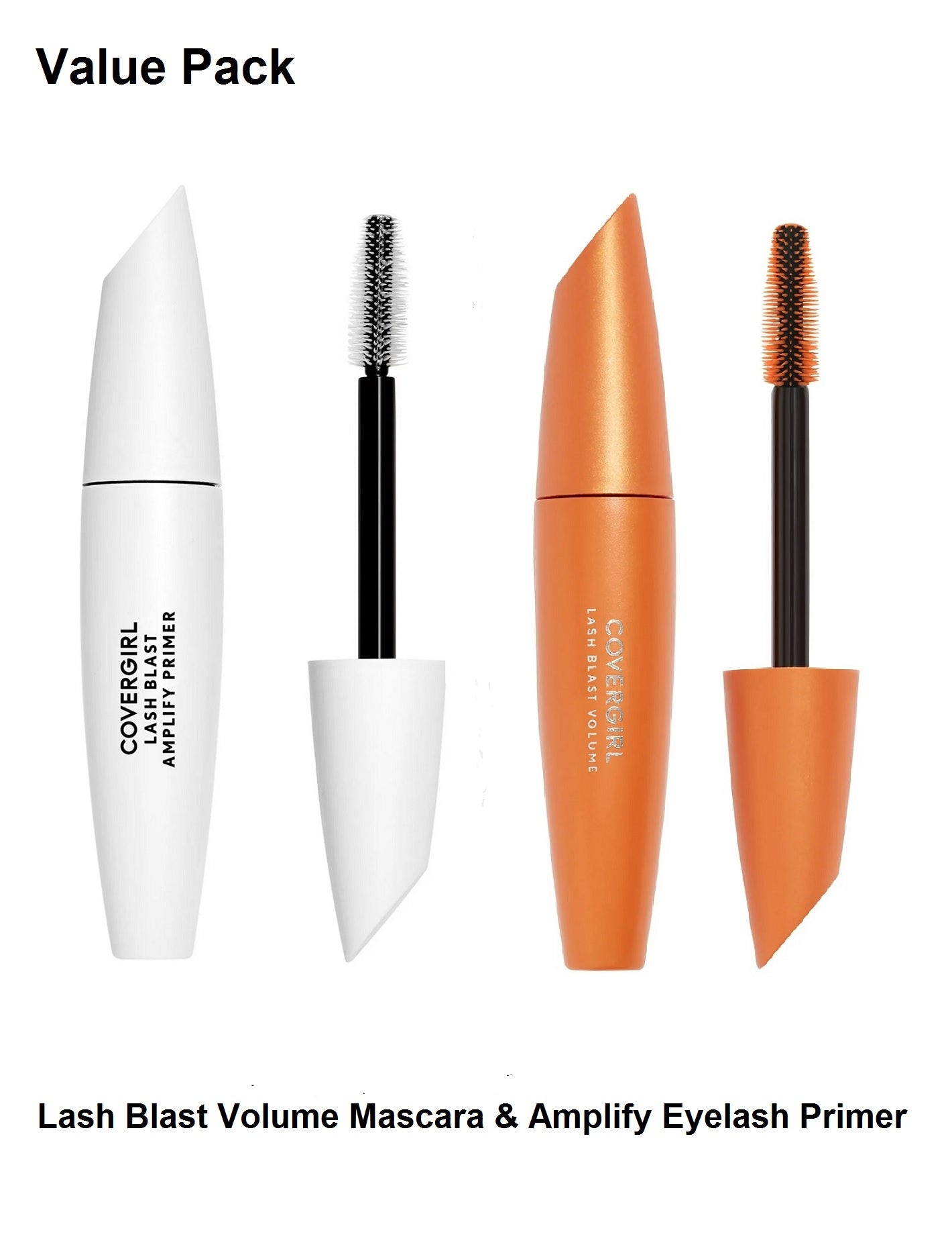 COVER GIRL Lash Blast Volume Mascara & Amplify Eyelash Primer Value Pack, 800