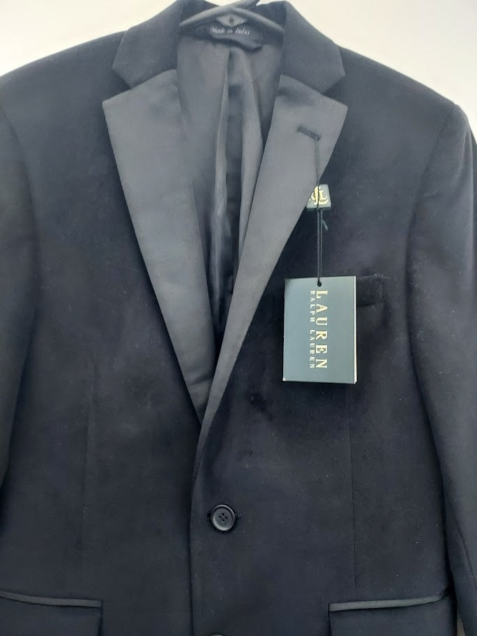 Lauren Ralph Lauren Boys Formal Solid Velvet Blazer/Tuxedo Jacket. 12R