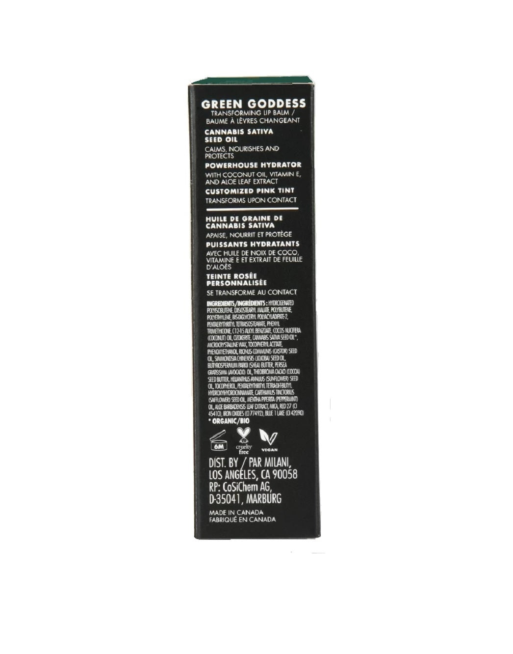 Milani Green Goddess Transforming Lip Balm,