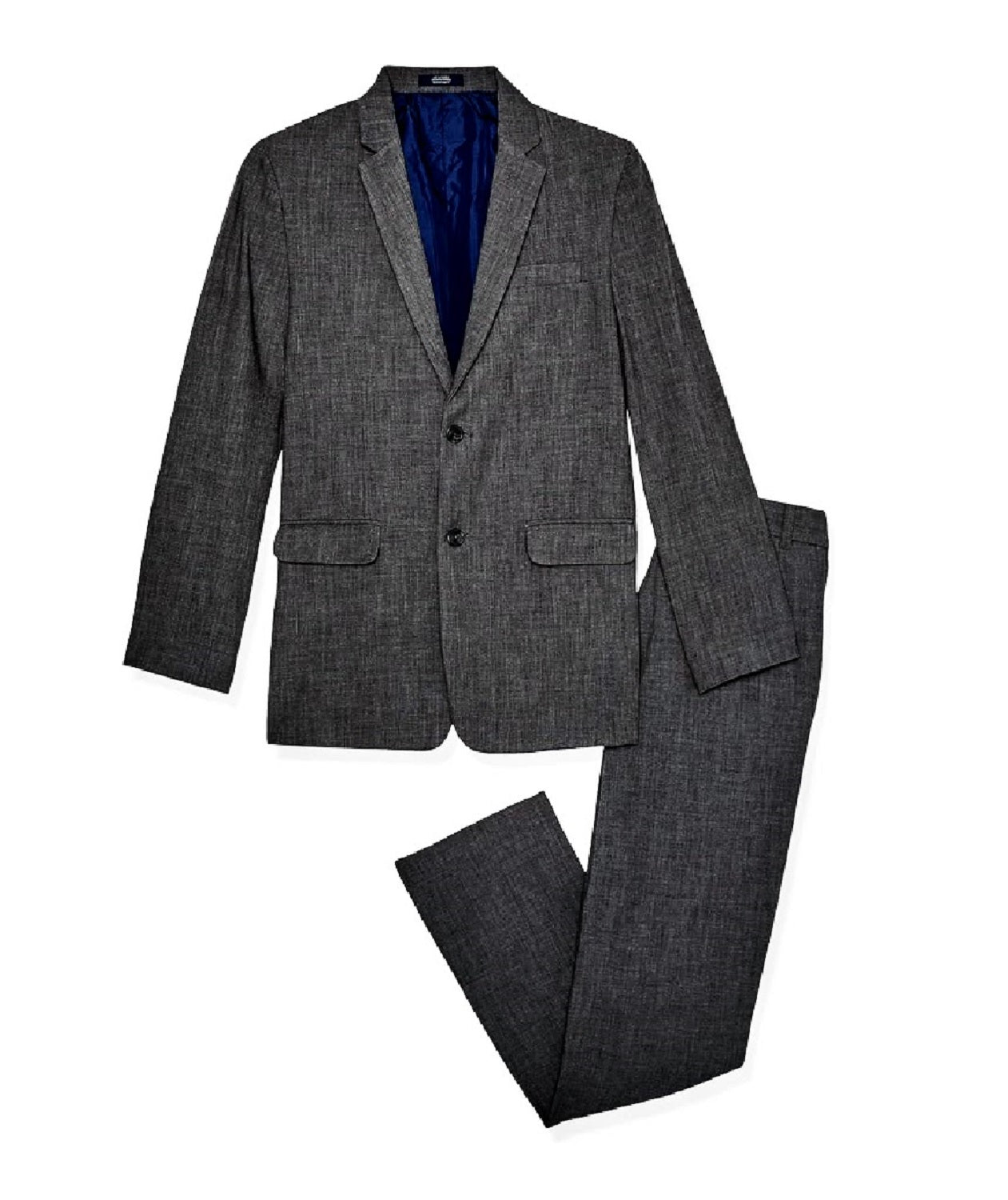 Nautica Big Boys' 2-Piece Formal Suit, Size 20 R Charcoal Heather