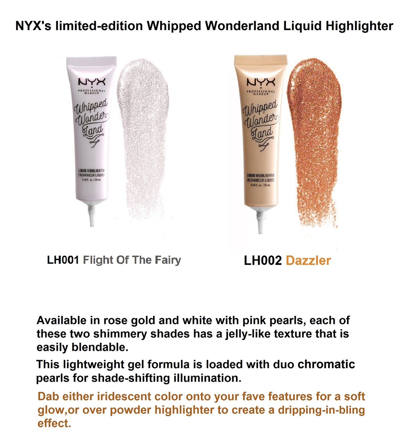 NYX Professional Makeup Whipped Wonderland Liquid Highlighter,