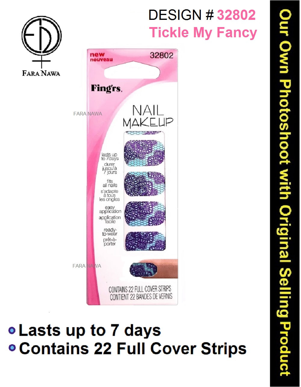 Fing'rs Nail Makeup 22 Full Nail Strips,