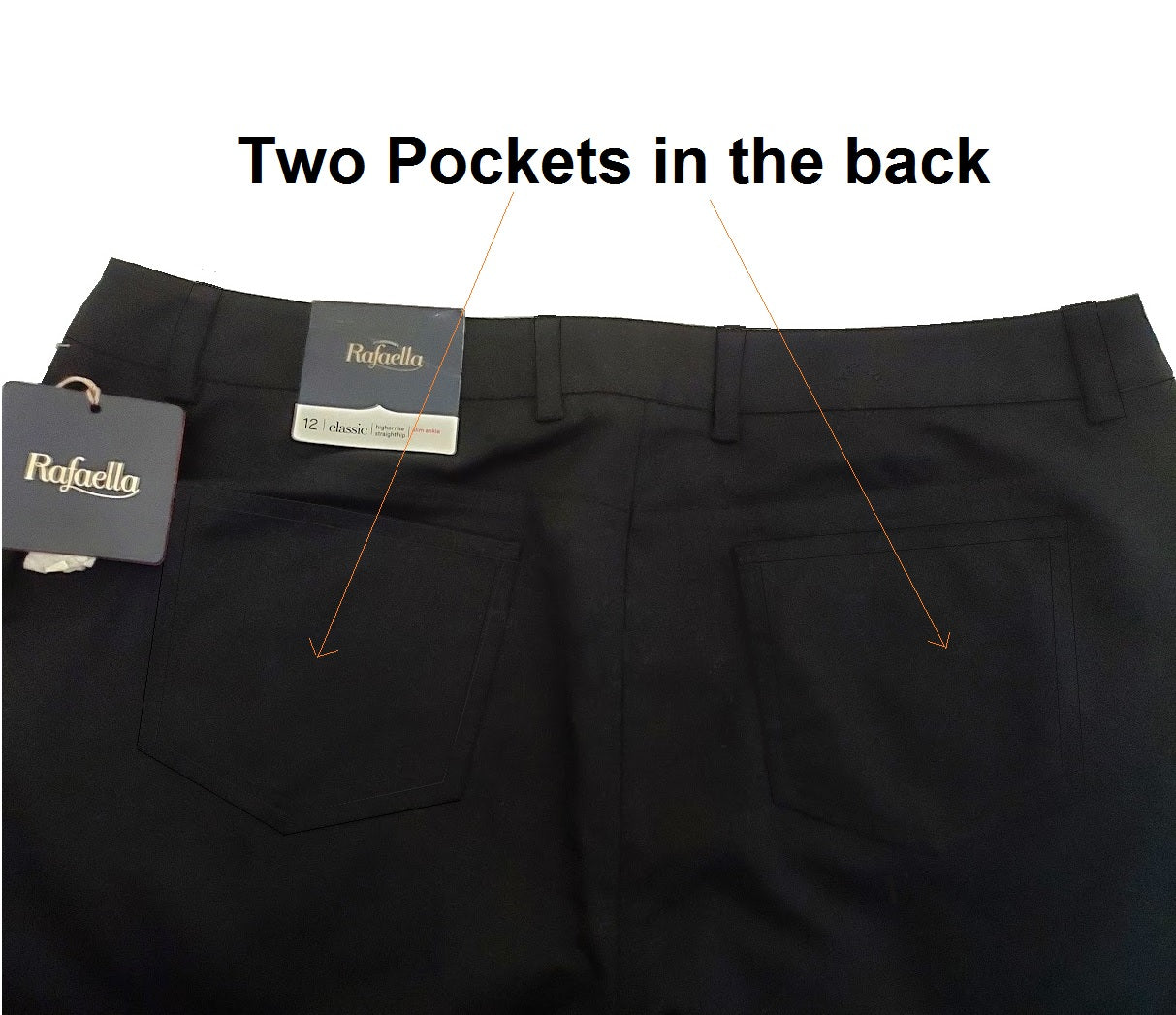 Rafaella Slim Ankle 5 Pockets Pants, Size 12