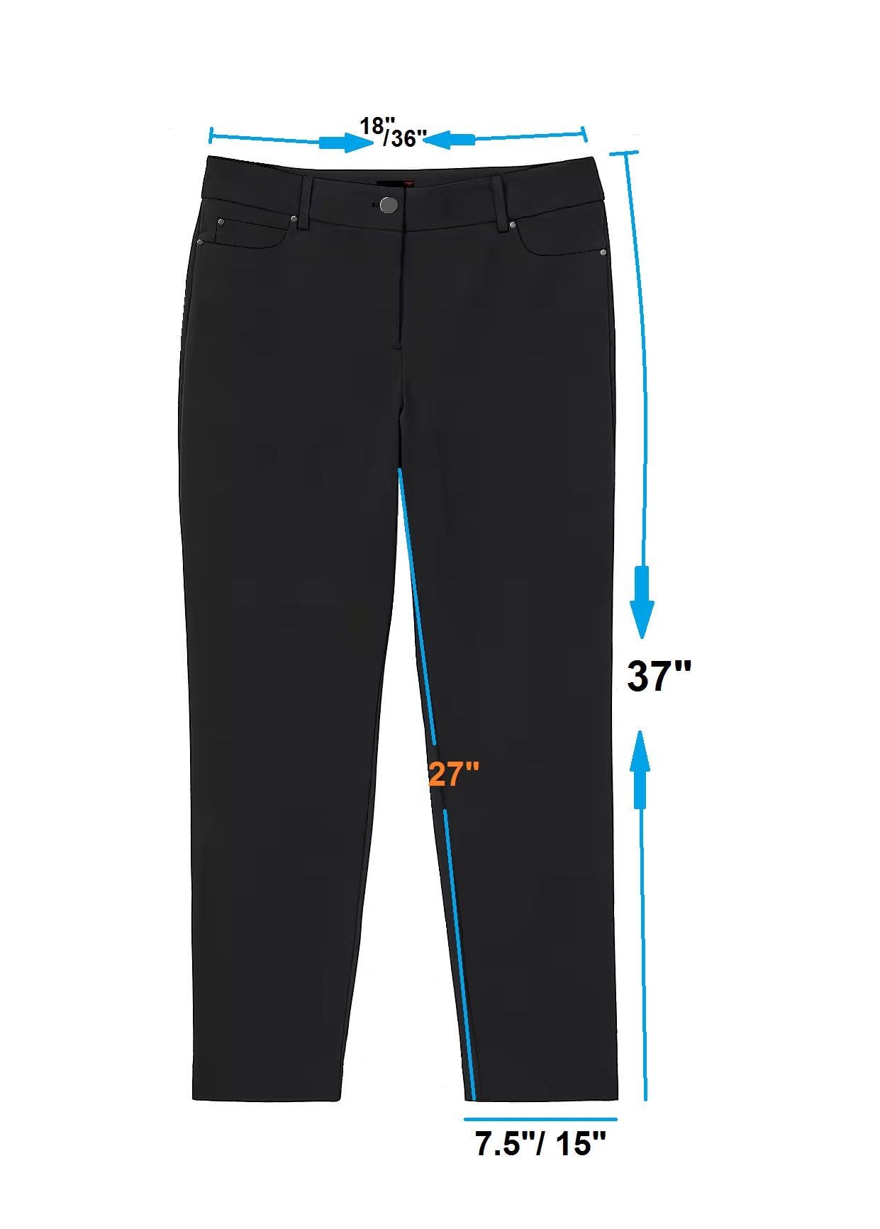 Rafaella Slim Ankle 5 Pockets Pants, Size 12