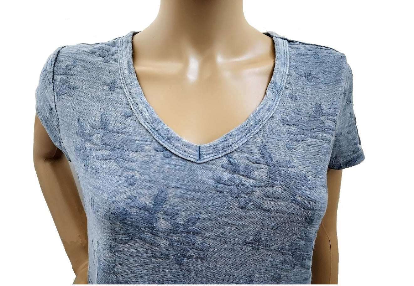 STYLE & CO Burnout Ruffle-Hem Top,