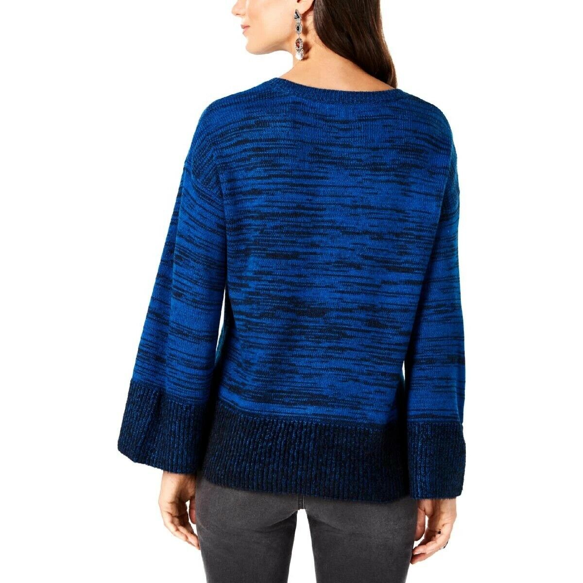 Style & Co Women's Ribbed Trim Contrast Trim Pullover Sweater, XXL or XL