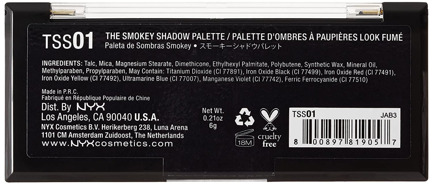 NYX Professional Makeup The Smokey Fume Shadow Palette,
