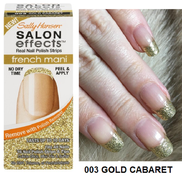 Sally Hansen Salon Effects French Mani & Reverse French Real Nail Polish Strips, Lot Of 8