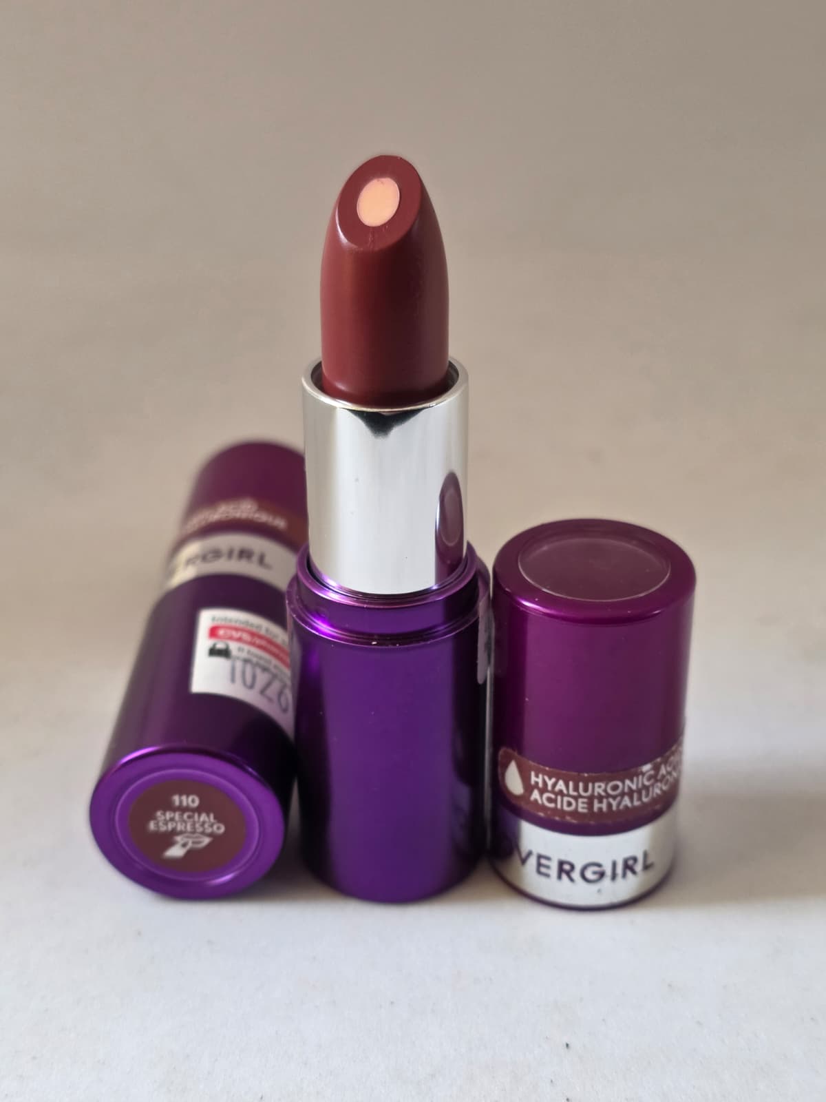 2X COVERGIRL Simply Ageless Moisture Renew Core Lipstick, 110 Special Espresso