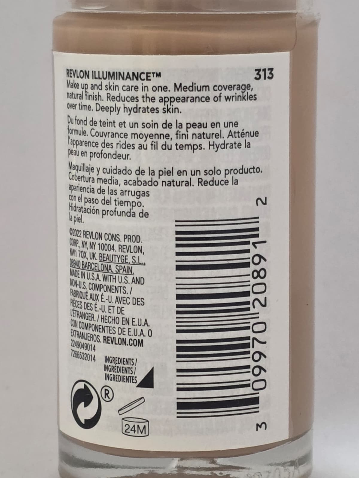 Revlon Illuminance Skin-Caring Foundation, 313 Light Tan