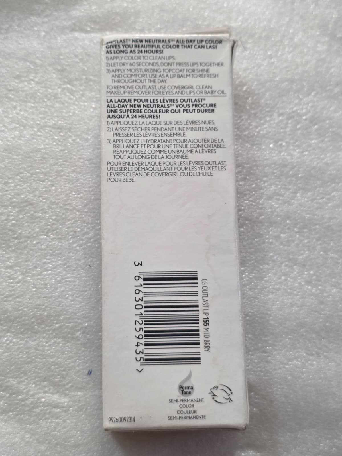 2X COVERGIRL Outlast All-Day New Neutrals Lip Color, 155 Muted Berry
