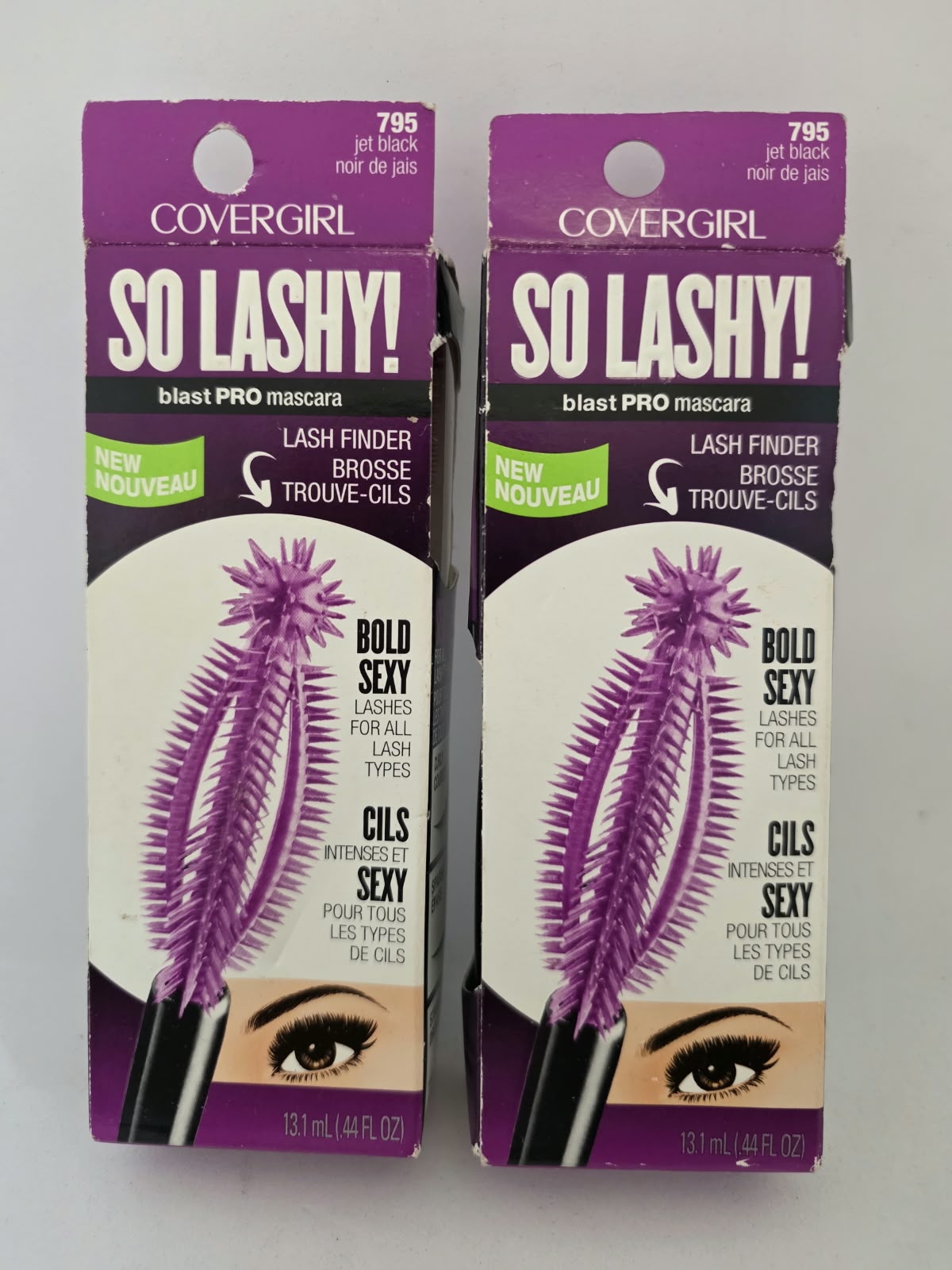 2X COVERGIRL So Lashy! blastPRO Mascara Lash Finder Brush, 795 Jet black