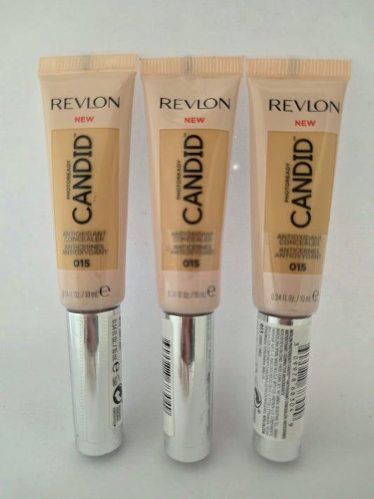 3X Revlon PhotoReady Candid Antioxidant Concealer, 015 Light