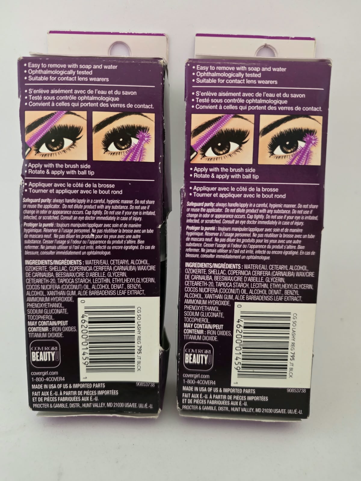2X COVERGIRL So Lashy! blastPRO Mascara Lash Finder Brush, 795 Jet black