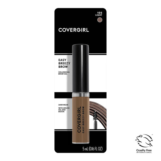 COVERGIRL Easy Breezy Brow Volumizing Gel, Holds Brows for 24 Hours,