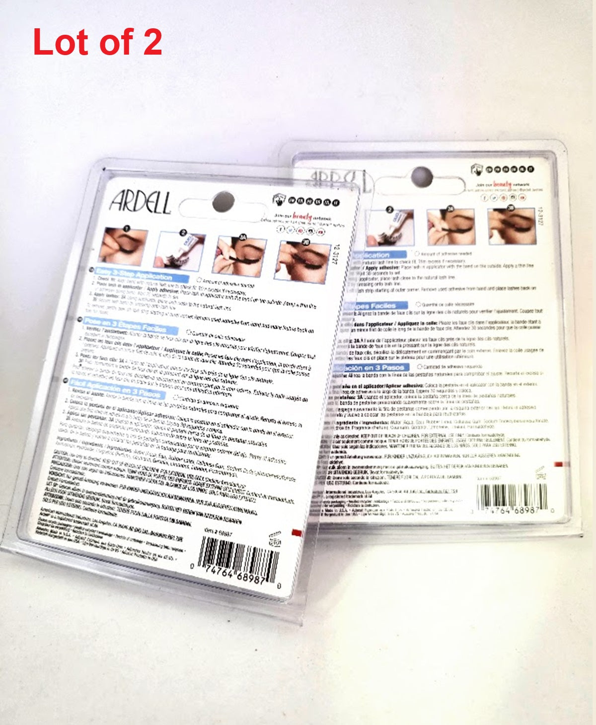 Ardell Deluxe Pack 105 with Applicator, Lot of 2