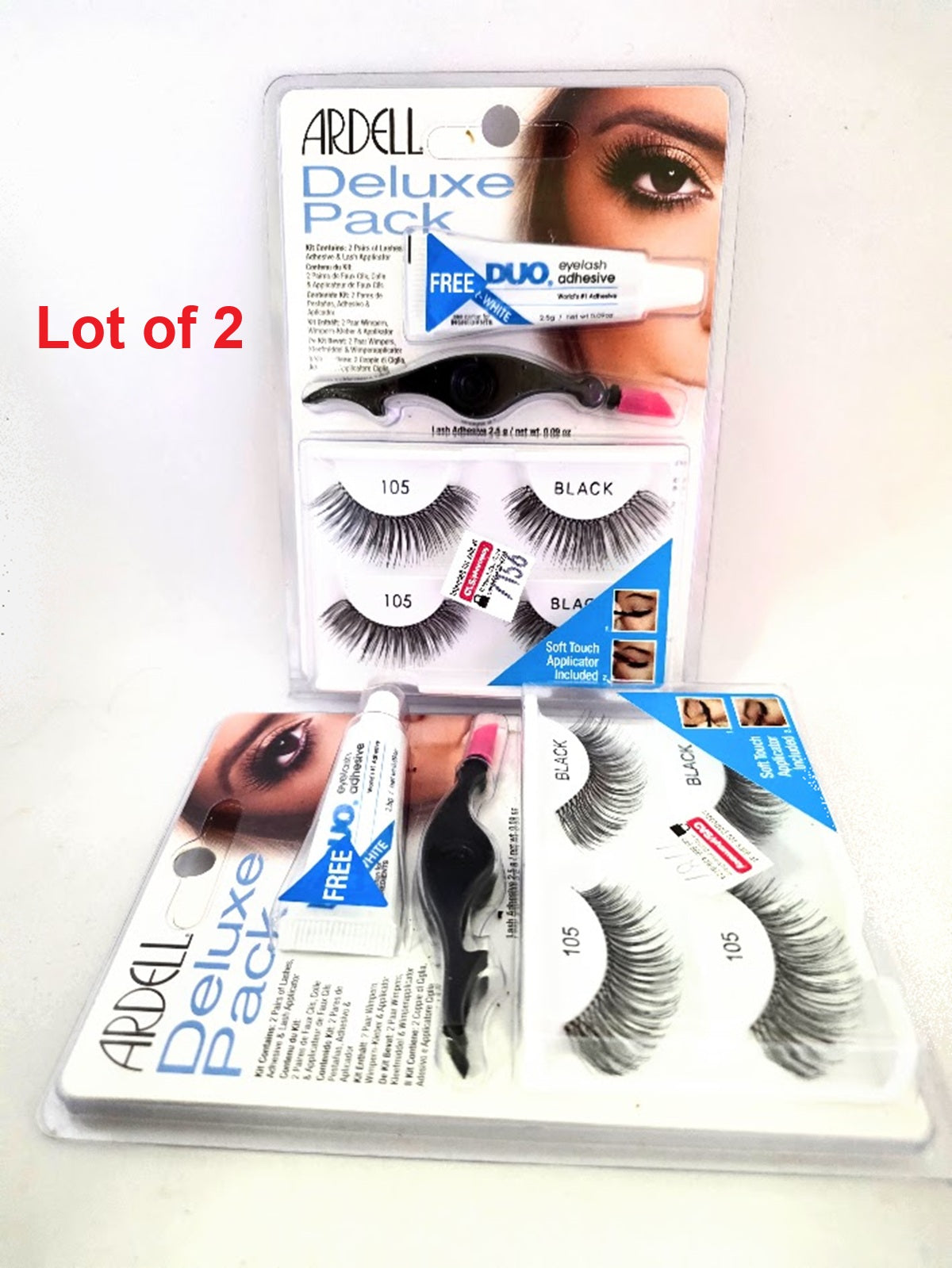 Ardell Deluxe Pack 105 with Applicator, Lot of 2