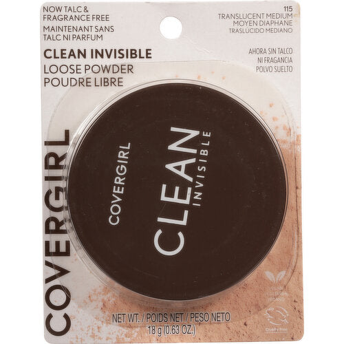 Covergirl Clean Invisible Pressed Powder, Lightweight, Breathable, Vegan Formula