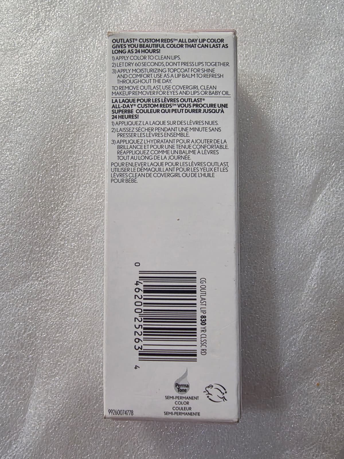 COVERGIRL Outlast All-Day Custom Reds Lip Color, 830 Your Classic Red
