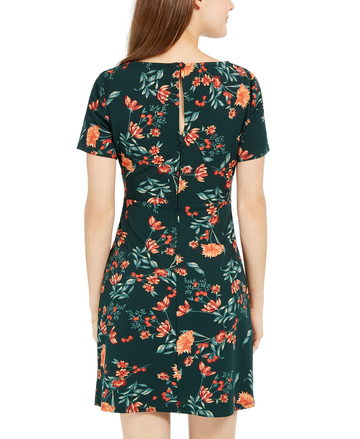 B Darlin Juniors' Belted Floral Dress,