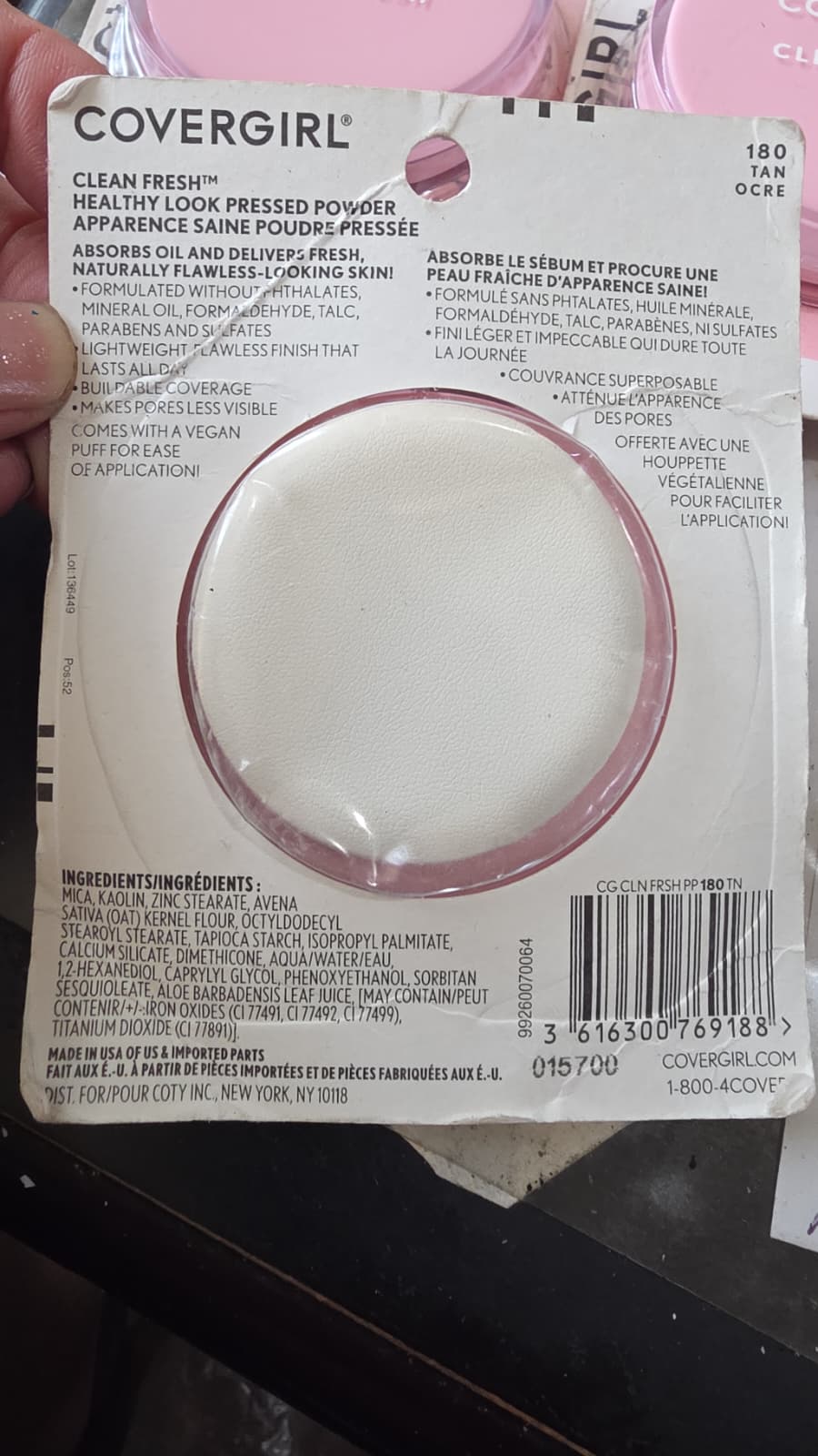 3X COVERGIRL Clean Fresh Pressed Powder, 180 Tan