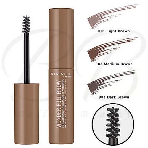 Rimmel London Wonder'Full Brow Mascara, 002 Medium Brown