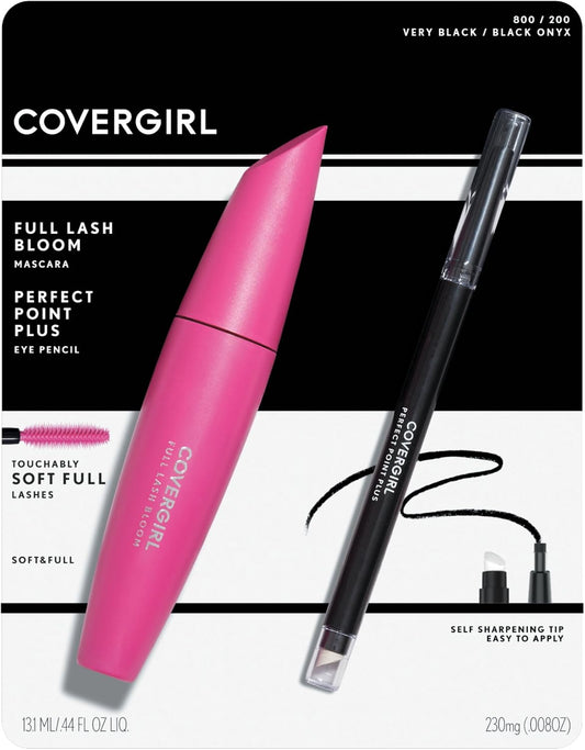 COVERGIRL Full Lash Bloom Mascara + Perfect Point Plus Eyeliner Value Pack,