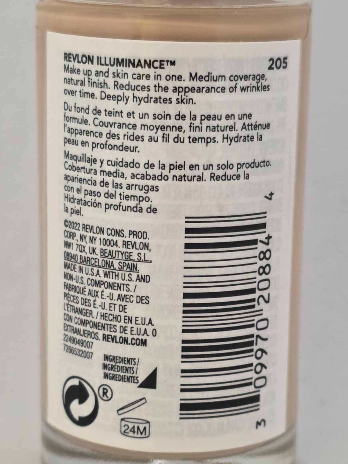 Revlon Illuminance Skin-Caring Foundation, 205 Natural Ochre