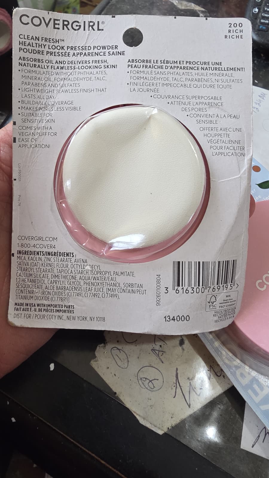 2X COVERGIRL Clean Fresh Pressed Powder, 200 Rich