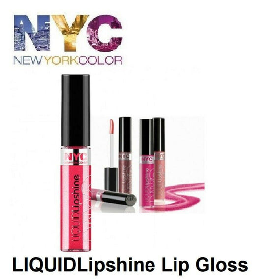 NYC New York Color Liquid Lipshine Lip Gloss Lip Shine,