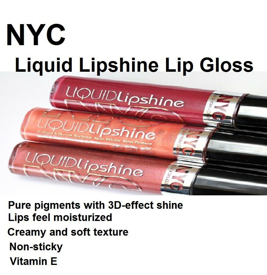 NYC New York Color Liquid Lipshine Lip Gloss Lip Shine,