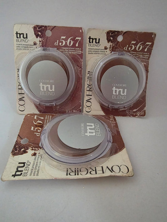 3X CoverGirl TruBlend Mineral Pressed Powder – Translucent Sable