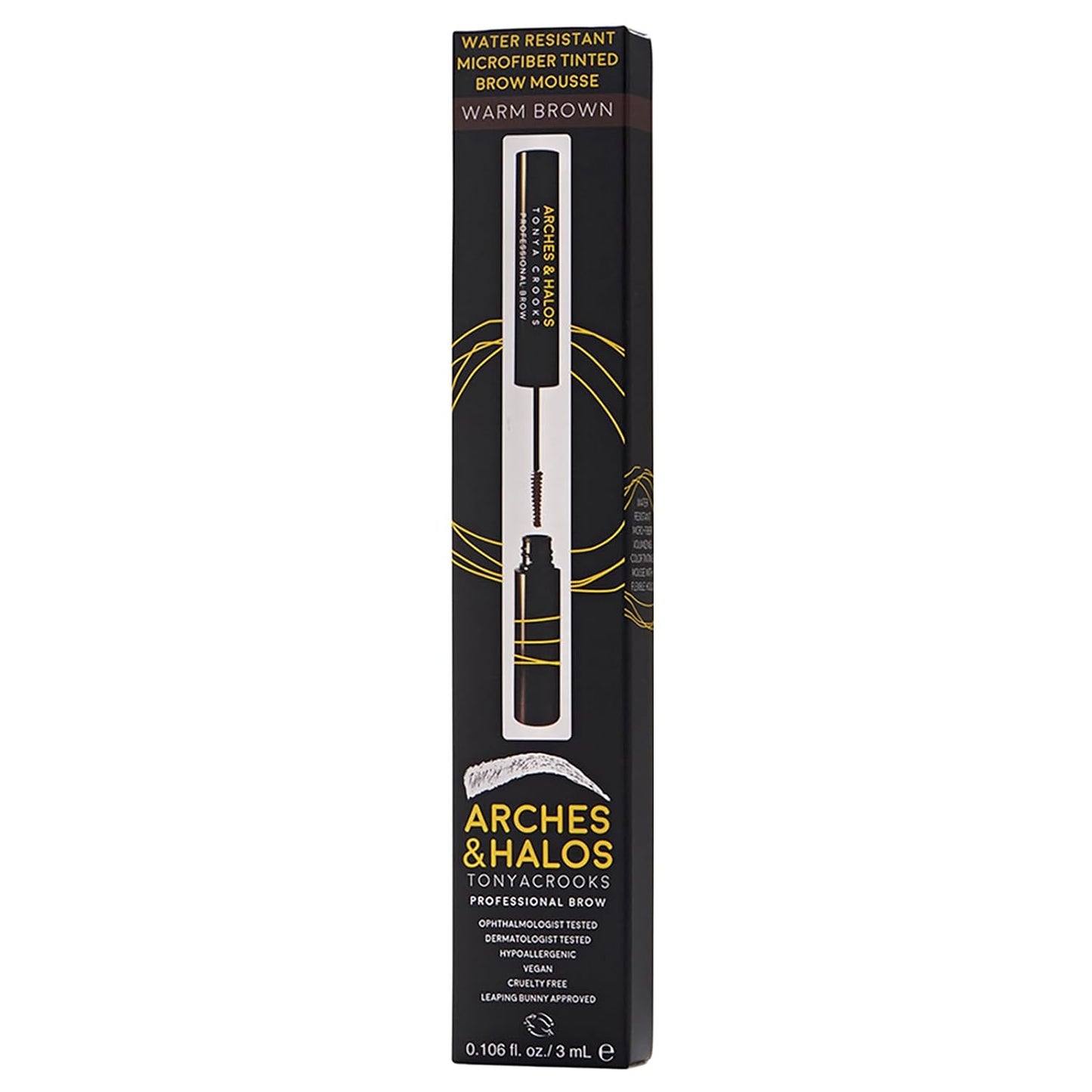 Arches & Halos Water Resistant Microfiber Tinted Brow Mousse,