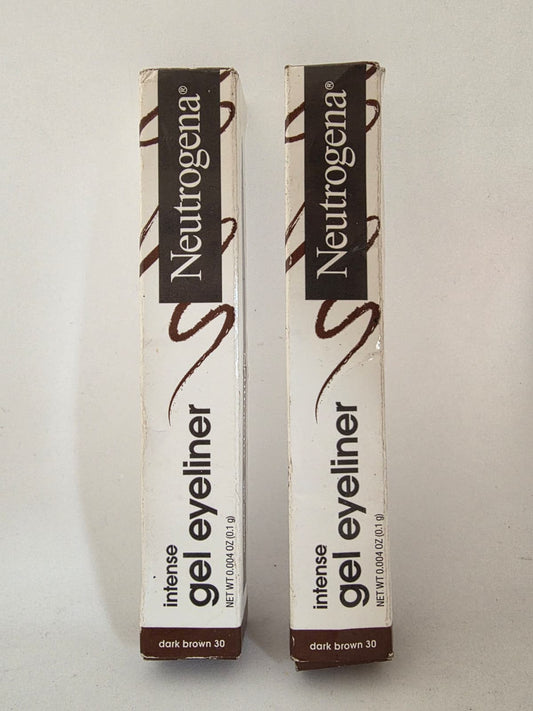 2X Neutrogena Intense Gel Eyeliner, Dark Brown 30