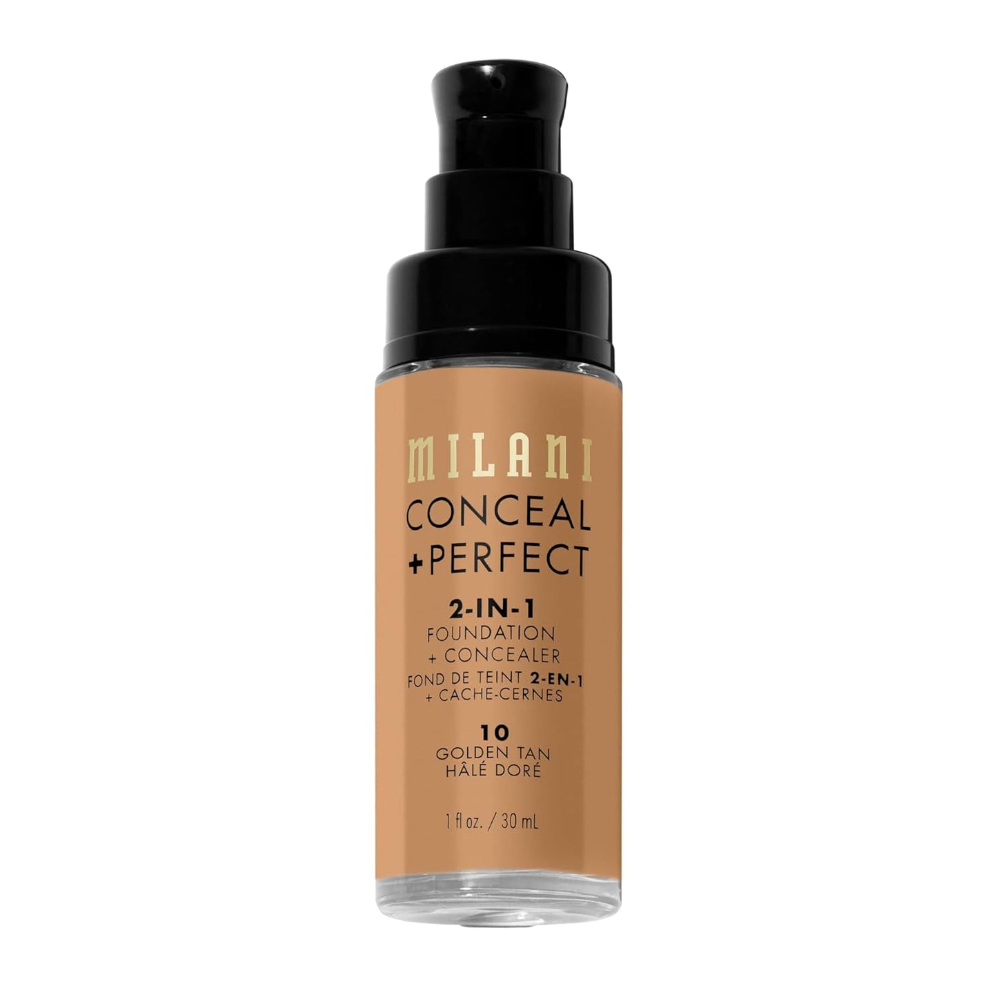 Milani Conceal + Perfect 2-In-1 Foundation + Concealer, 10 Golden Tan