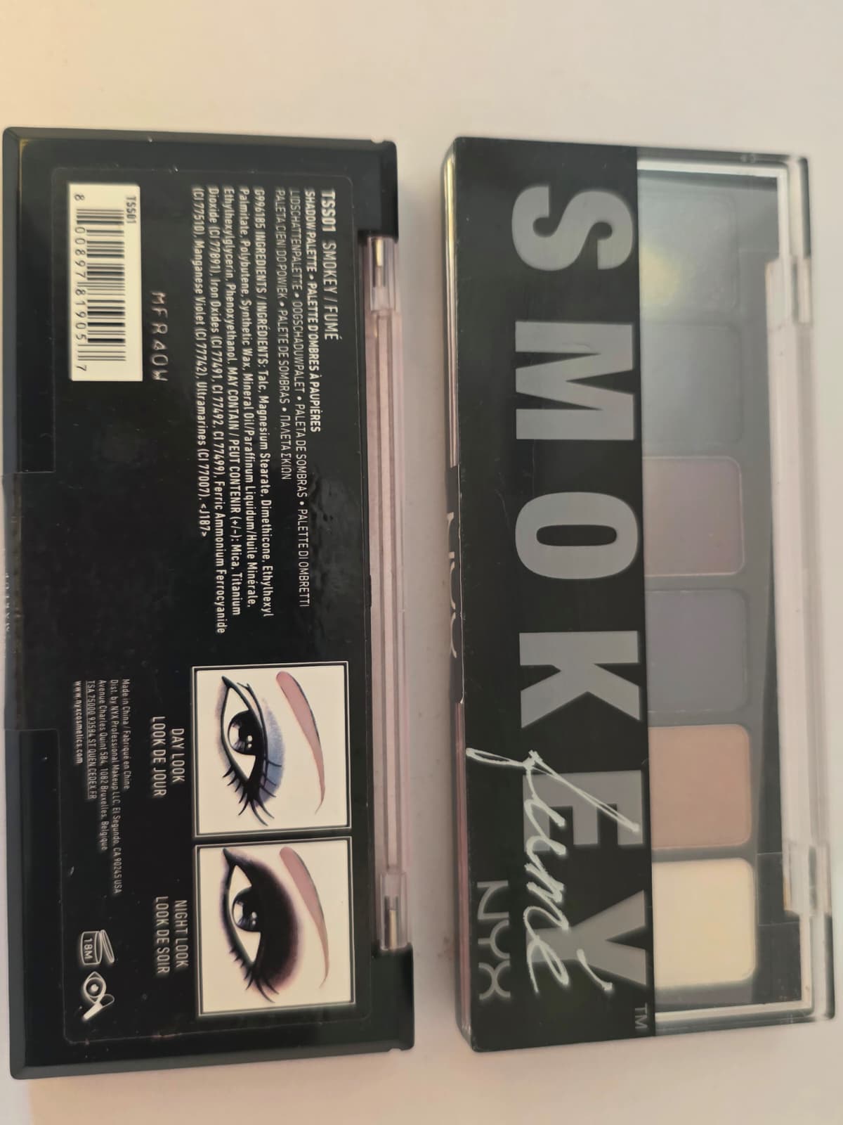 2X NYX Smokey Fume Eye Shadow Palette, TSS01
