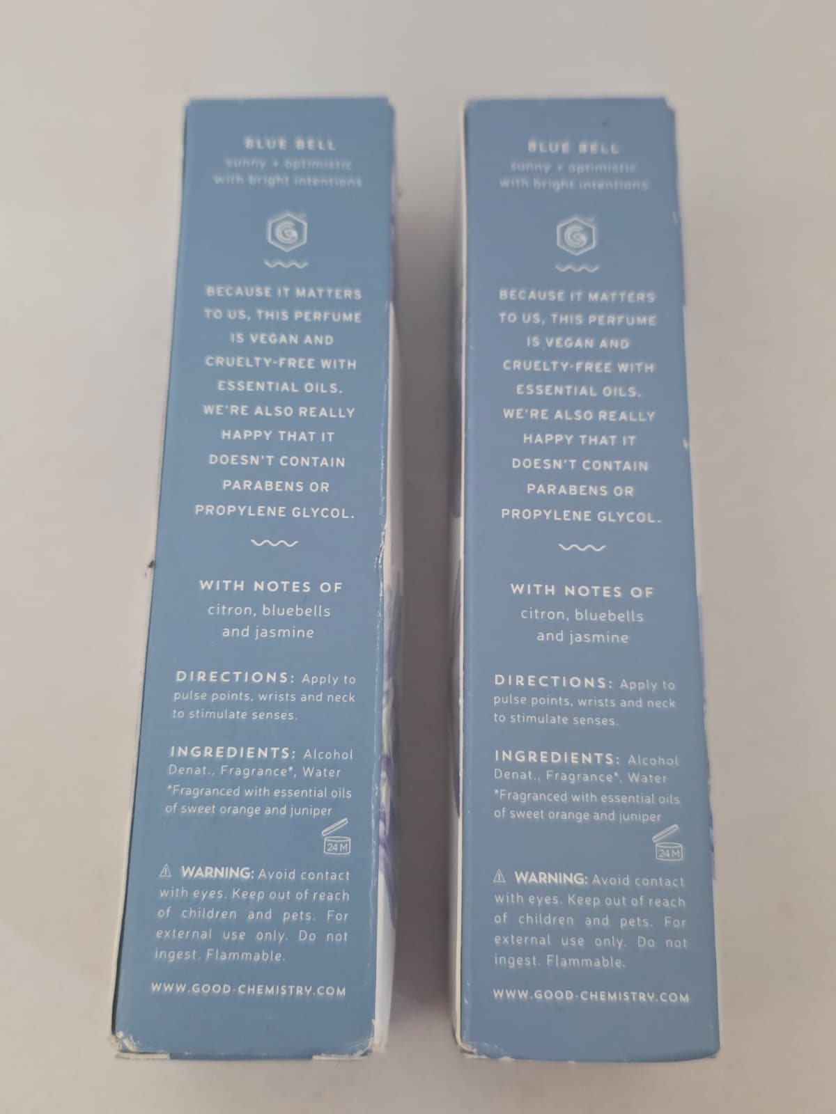 2X Good Chemistry Blue Bell Rollerball Perfume with Essential Oils
