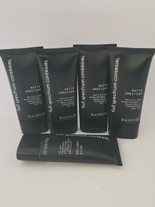 5X COVERGIRL Full Spectrum Matte Ambition Skin Primer + Sunscreen, SPF 20