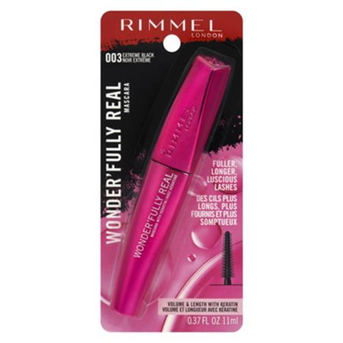 Rimmel Wonder'fully Waterproof Real Mascara, 002 Black