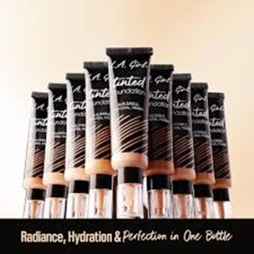 L.A. Girls Tinted Foundation Buidable Natural Finish 1Oz Glm751 - Ivory
