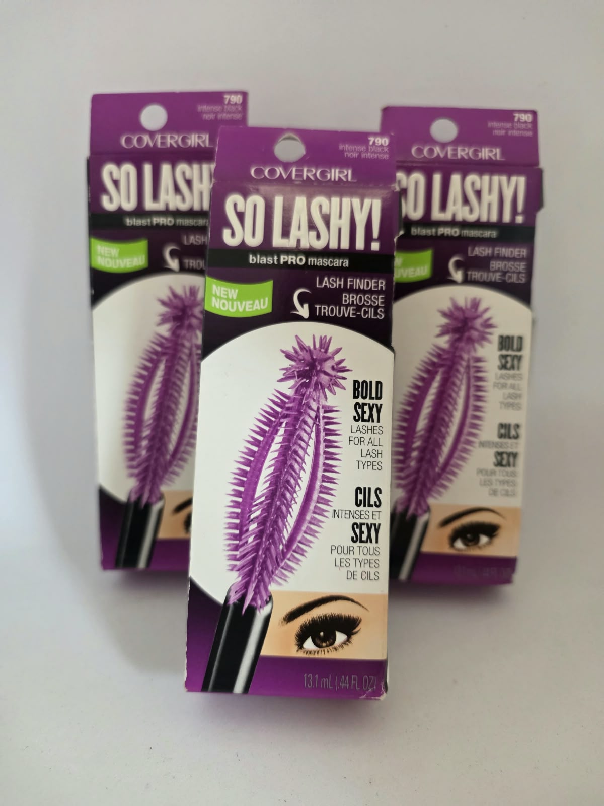3X COVERGIRL So Lashy! blastPRO Mascara Lash Finder Brush, 790 Intense Black