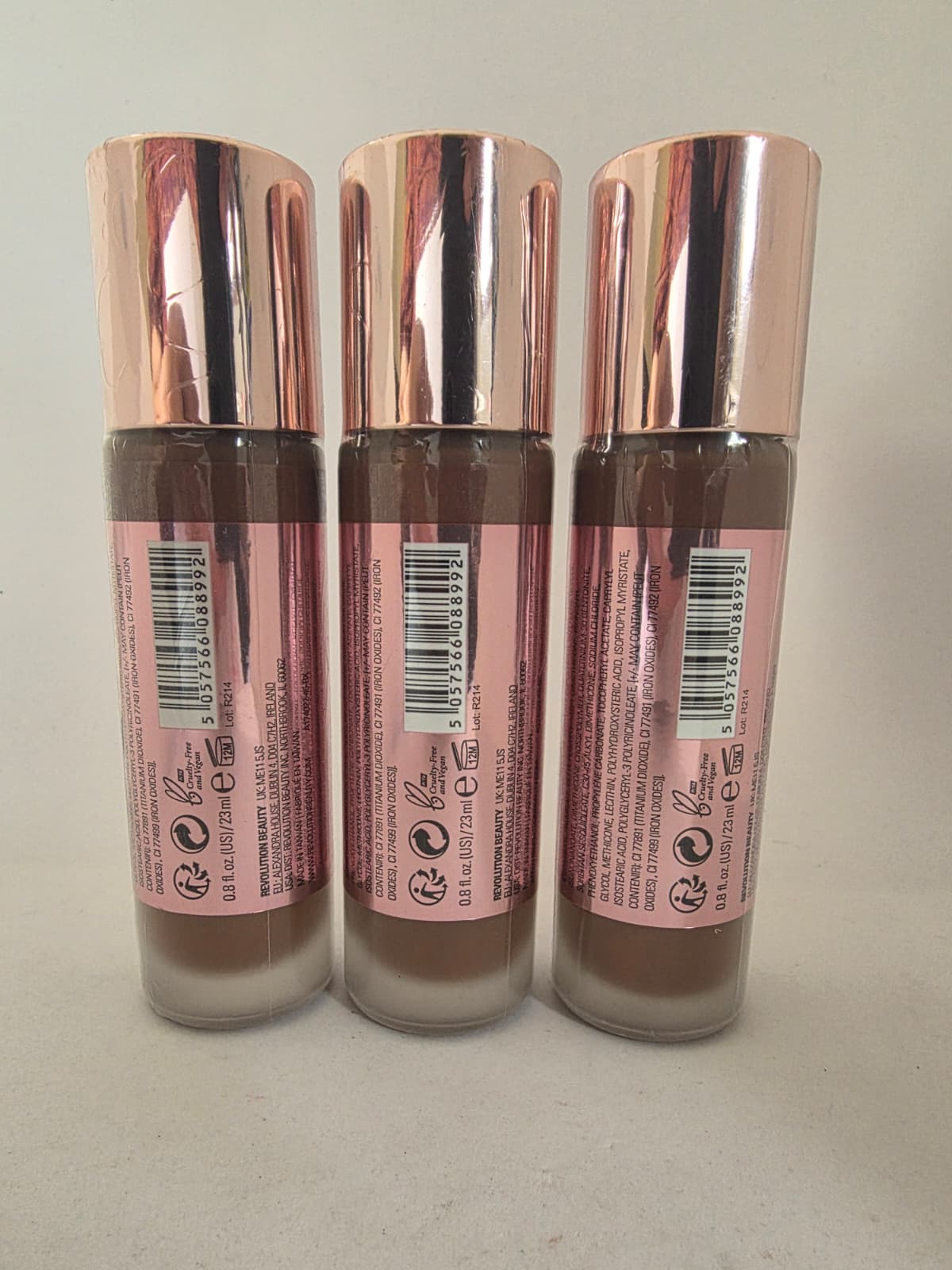 3X Makeup Revolution Conceal & Define Foundation, F16