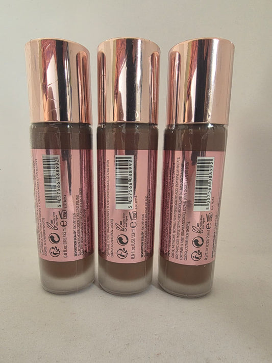 3X Makeup Revolution Conceal & Define Foundation, F16